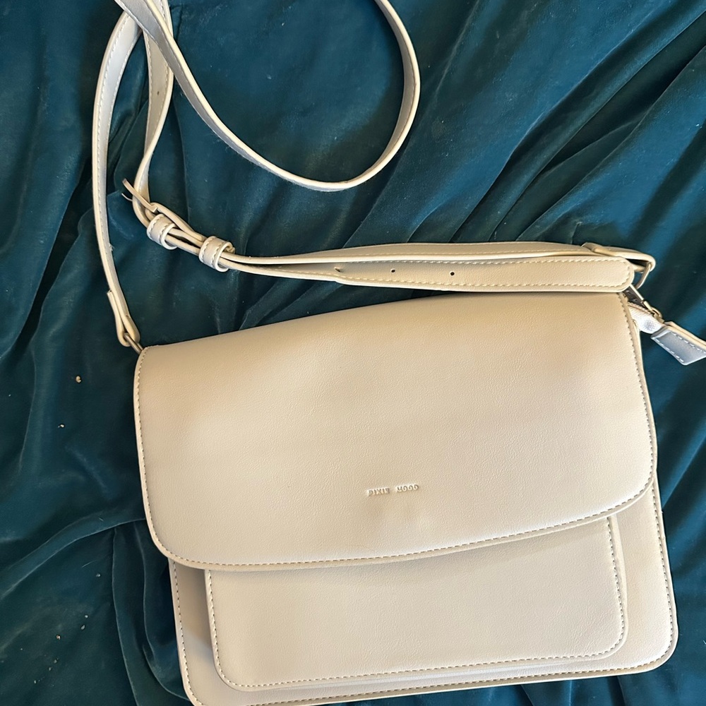 3/$30! Pixie Mood Gray Crossbody Bag with Flap Closure